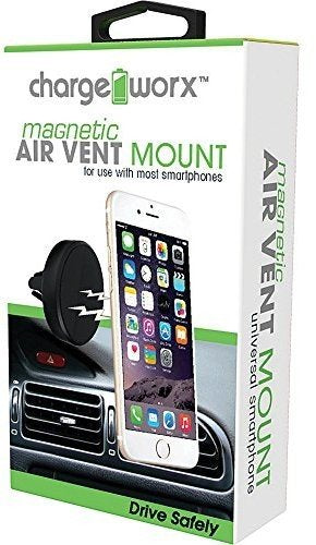 [Australia - AusPower] - Chargeworx Universal Air Vent Magnetic Phone Car Mount Holder for Smartphones and Mini Tablets - CX9902BK 