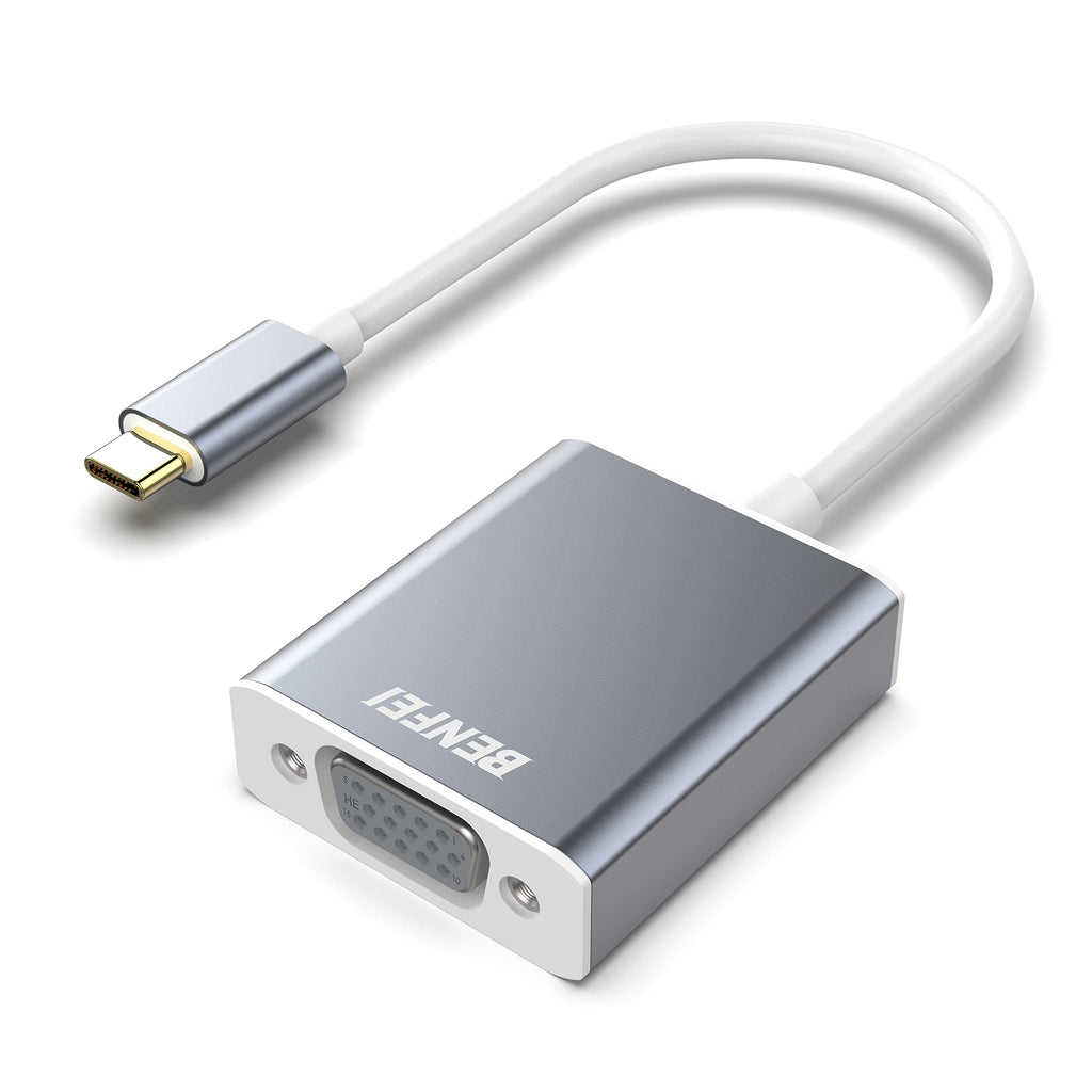 [Australia - AusPower] - USB-C to VGA Adapter, Benfei Thunderbolt 3 (USB Type C) to VGA Adapter Male to Female Converter Compatible for Apple New MacBook [2020 ,2019,2018] 