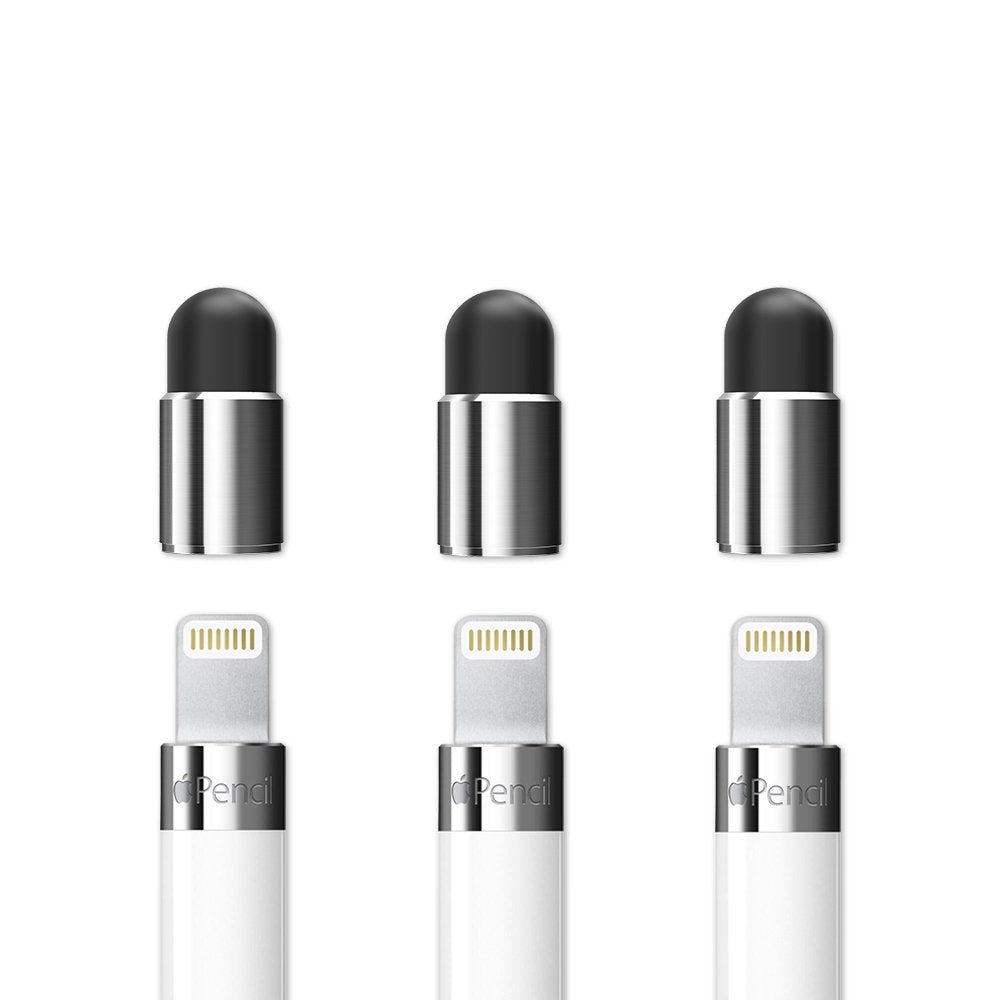 [Australia - AusPower] - FRTMA [2 in 1] for Apple Pencil Cap Replacement/as Stylus for All Touch Screen Tablets/Cell Phones (Pack of 3) 