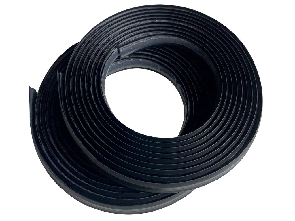 [Australia - AusPower] - Instatrim 1/2 Inch (Covers 1/4" Gap) Flexible, Self-Adhesive, Caulk and Trim Strips for Floors, Ceilings, Countertops and More (Black, 10ft Long, 2 Pack) 1/2 in. wide X 10 ft long, 2 pk Black 