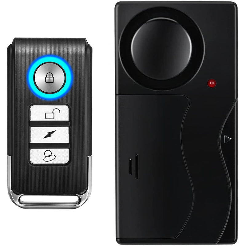 [Australia - AusPower] - Wsdcam Wireless Vibration Alarm with Remote Control Anti-Theft Alarm Bike/Motorcycle/Vehicle Security Alarm, 110db Loud, Door and Window Alarm 