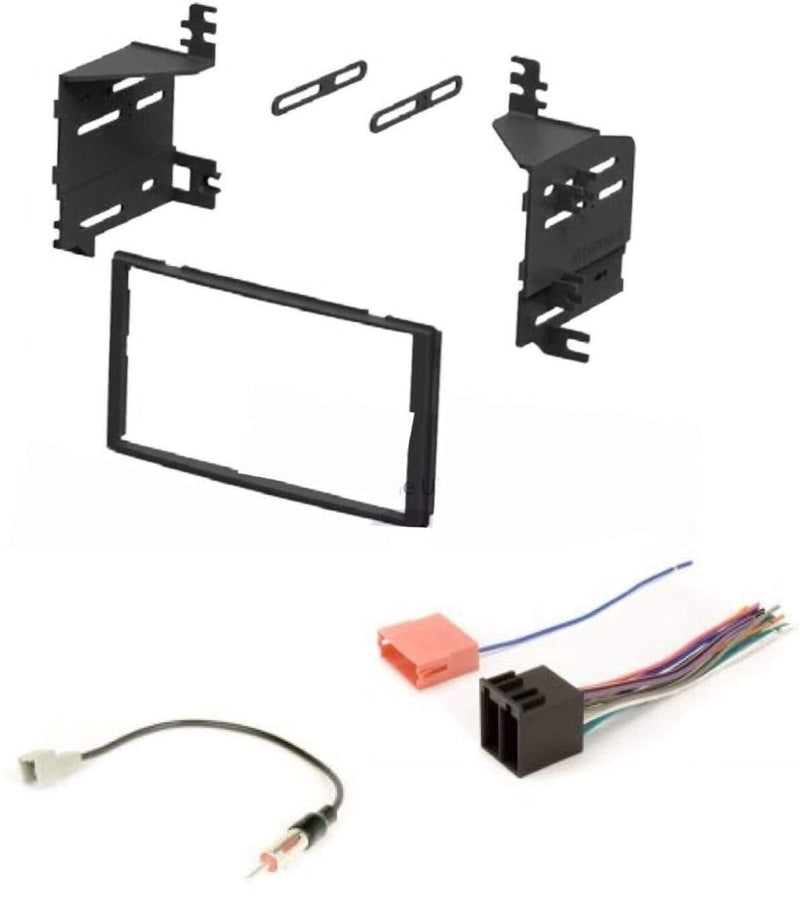 [Australia - AusPower] - ASC Car Stereo Radio Install Dash Kit, Wire Harness, and Antenna Adapter for Installing an Aftermarket Double Din Radio for 2009 2010 2011 Hyundai Accent, 2009-2011 Kia Rio/Rio 5 