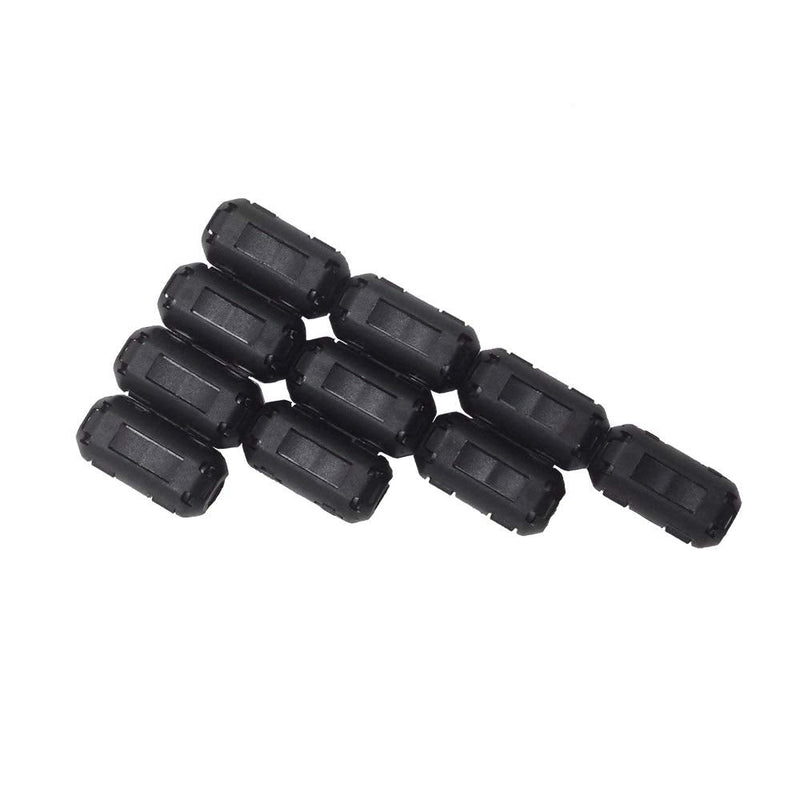 [Australia - AusPower] - iSKUKA [Pack of 10] Ferrite Beads Clip - on Design for HDMI Cable USB Cable Noise EMI RFI Suppressor Ferrite Core Ferrite Ring (5MM) 5MM 