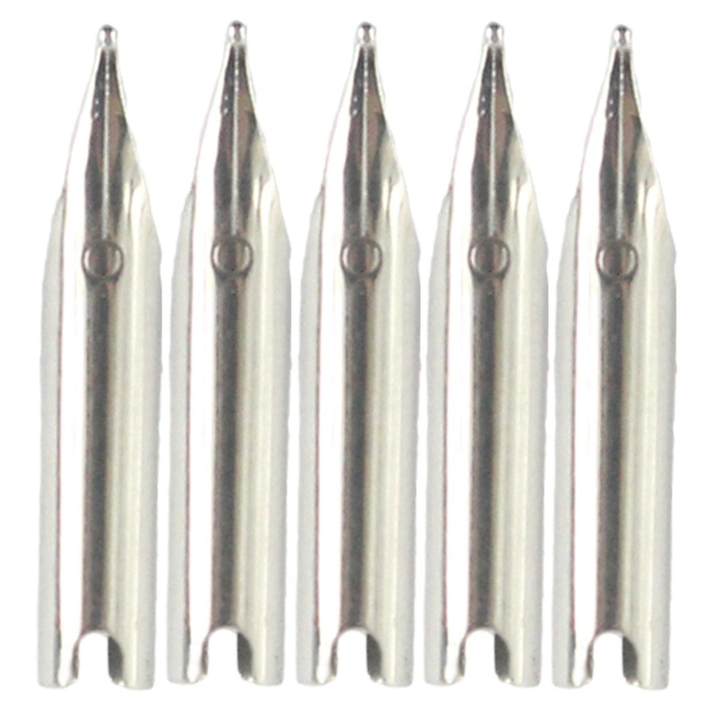 [Australia - AusPower] - Gullor 5PCS Fountain Pen Nibs Fit Jinhao 606, Silver, Fine Nib 606 fine nib 