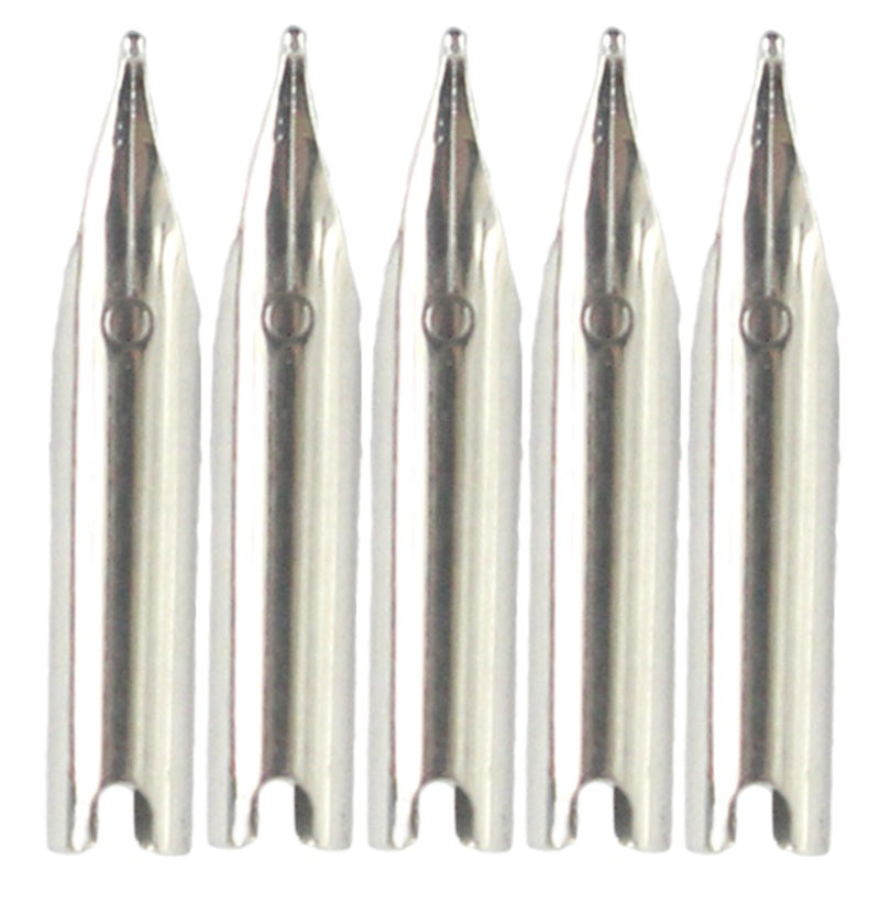 [Australia - AusPower] - Gullor 5PCS Fountain Pen Nibs Fit Jinhao 606, Silver, Fine Nib 606 fine nib 
