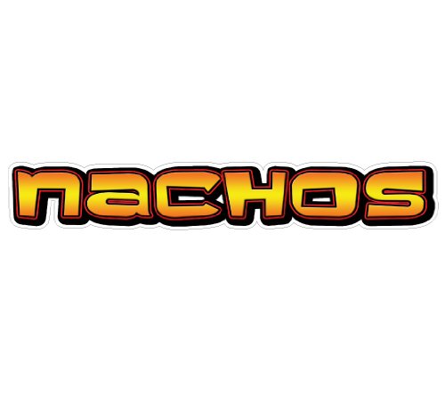 [Australia - AusPower] - Nachos I Concession Decal Mexican Nacho cart Stand Sign 
