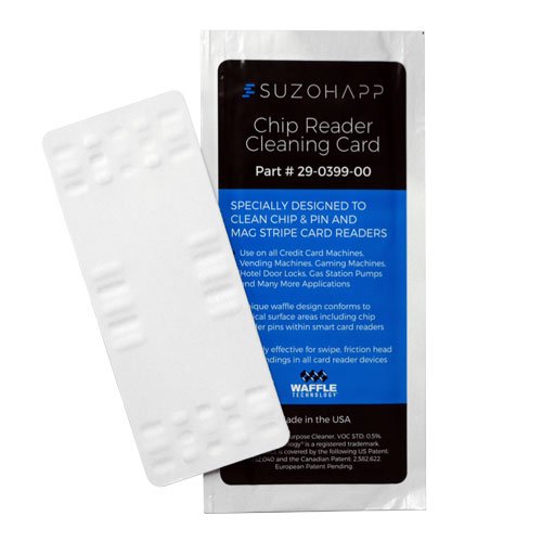 [Australia - AusPower] - 25/Pk SuzoHapp Waffletechnology Smart Card Chip Reader Cleaning Card, 2-1/4" x 5" 