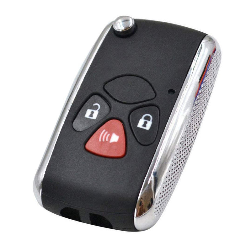 [Australia - AusPower] - KEMANI 3 Button Modified Flip Folding Remote Key Shell Case Refit For Toyota Scion tC xB Matrix Yaris Venza Fob Replacement Uncut 