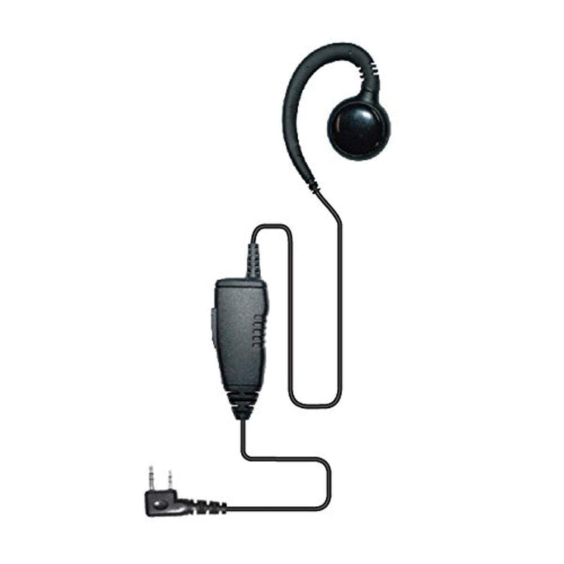 [Australia - AusPower] - Surveillance Headset Ear Hook Kevlar in Cable Earpiece PTT Mic Kenwood 2 Pin 