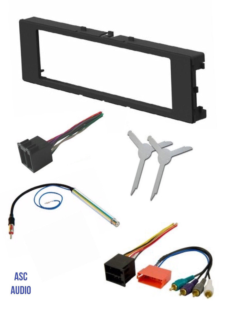 [Australia - AusPower] - ASC Car Stereo Install Dash Kit, Wire Harness, Antenna Adapter, and Radio Removal Tool for Installing an Aftermarket Single Din Radio Made for 1996-1999 Audi A4 A6 A8 and 2000-2006 Audi TT Vehicles 