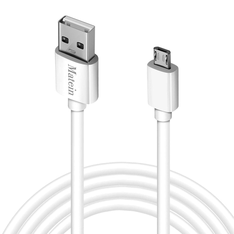 [Australia - AusPower] - Micro USB Charger Cable, 15 Ft Durable Extra Long USB 2.0 Charge Cord, High Charging Speed for Android，Windows Smartphones，Samsung，HTC，Motorola，Nokia，LG，Tablet and More，White 