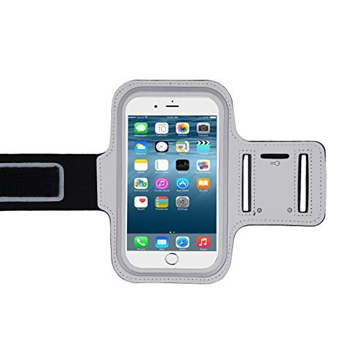 [Australia - AusPower] - ABP Digital Water Resistant Sports Armband with Key Holder for iPhone 6, 6 Plus, 7, 7 Plus, Galaxy Note 5, Galaxy S7 (5.5-6 Inch), Bundle with Screen Protector 