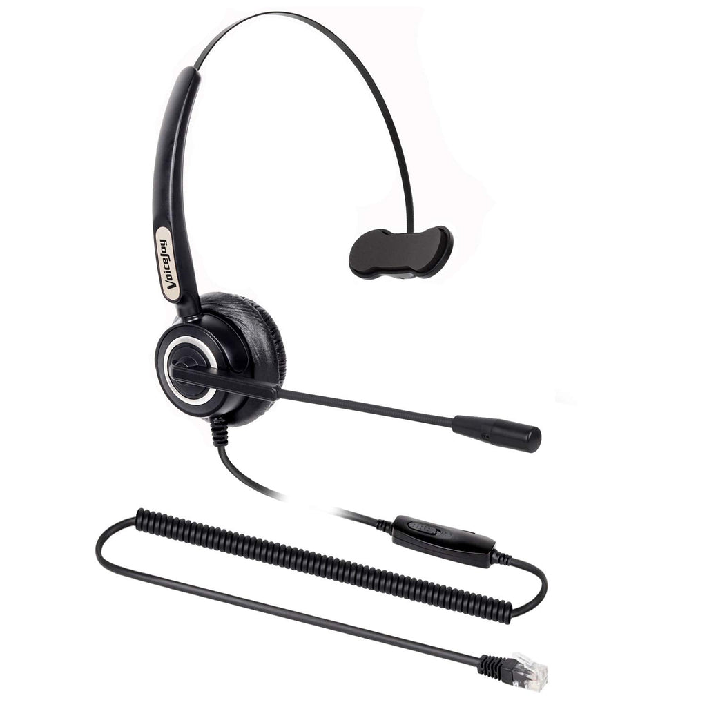 [Australia - AusPower] - Volume and Microphone Mute Headset Office Headphone with RJ9 Plug ONLY for Cisco IP Phones 7942 796X 797X 69XX Series 8811,8841,8851,8861,8941,8945,8961,9951,9971 