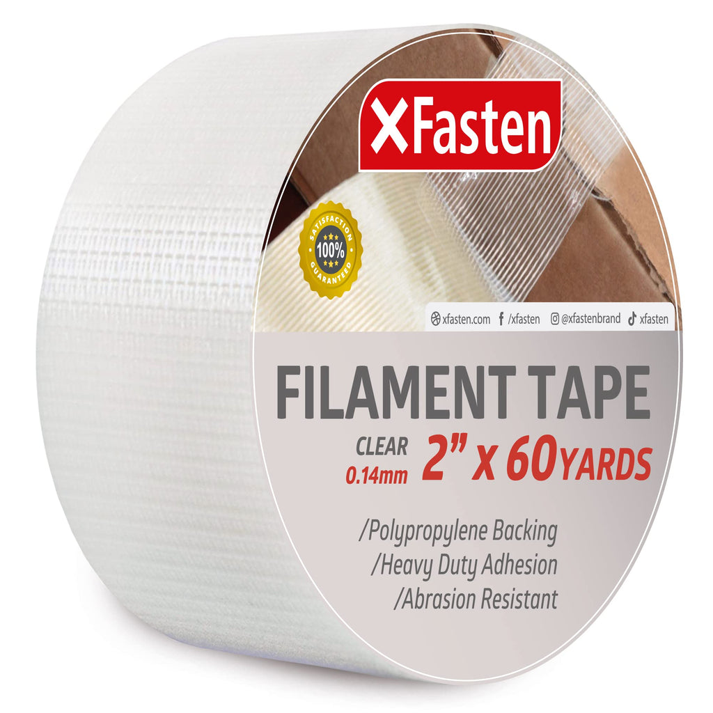 [Australia - AusPower] - XFasten Heavy Duty Filament Tape, 2 Inch by 60 Yards 