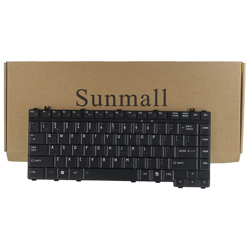 [Australia - AusPower] - SUNMALL Keyboard Replacement Compatible with Toshiba Satellite L200 L201 L202 L203 L205 L210 L215 L300 L300D L305 A200 A205 A210 A215 A300 A305 A305D A306 A350 A355 Black US Layout 
