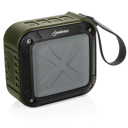 [Australia - AusPower] - Bluetooth Shower Speaker by Gembonics, Best Shockproof Waterproof Speakers with 10 Hour Rechargeable Battery Life, Portable Outdoor Speaker for Beach Travel Home Party Bike Pool (Green) Green 