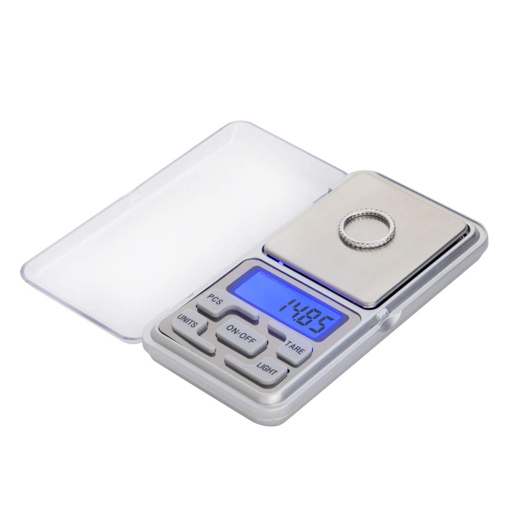 [Australia - AusPower] - Kingwin Weight Scale, Mini Digital Jewelry Scale. Tare Full Capacity, and Auto Off. Counting Function, LCD Display w/Back Light for Easy Reading. 200G/0.01G Accuracy with Multiple Weighing Units (G/Tl KTK-200S 