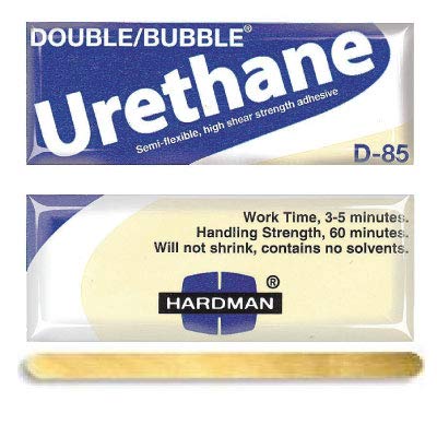 [Australia - AusPower] - Hardman/Kalex #04023 - Double Bubble Urethane Adhesive Blue/Beige-Label D85 High Shear Strength - 10-Pack 