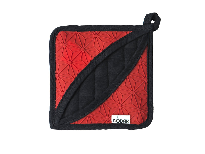 [Australia - AusPower] - Lodge Manufacturing Company trivet/potholder, 1 Count, Red/Black 