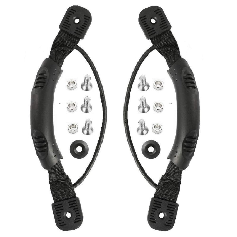 [Australia - AusPower] - Anndason 2 Pcs Black Kayak Canoe Boat Side Mount Carry Handles/Paddle Park Kayak Handles and Hardwares 