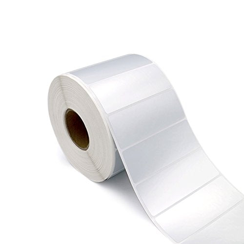 [Australia - AusPower] - KINGLAKE Waterproof Self-Adhesive Polyester Labels Corrosion Resistance Oil Resistant Sticker Label 1000 PCS Silver Plant Labels 