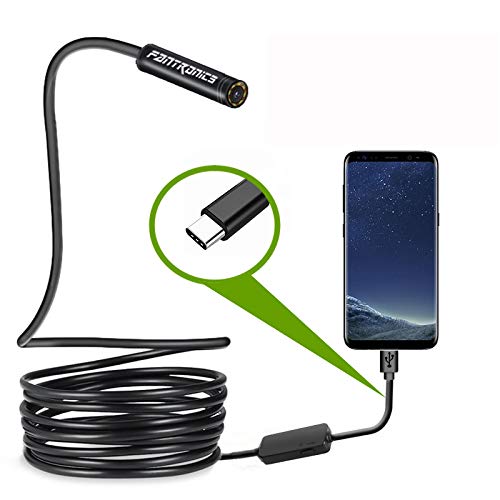 [Australia - AusPower] - USB Snake Inspection Camera, FANTRONICS USB C Borescope, Scope Camera with 8 LED Lights for (16.4ft) OTG Android Phone, Windows PC, MacBook 