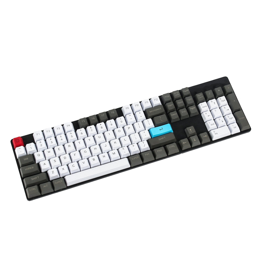 [Australia - AusPower] - Custom Top Printed 87 TKL 104 Keycaps OEM Profile Thick PBT Keycap Set for Cherry MX Switches Mechanical Keyboard (Only Keycap) 104 Top Print 