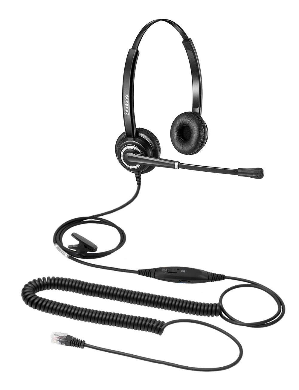 [Australia - AusPower] - Phone Headset with Microphone Noise Canceling, Call Center Office Headset RJ9 Jack with Mic Mute & Volume Control for Cisco Landline 6941 7841 7941 7942 7945 7960 7961 7962 7965 8845 8945 Binaural B612D 