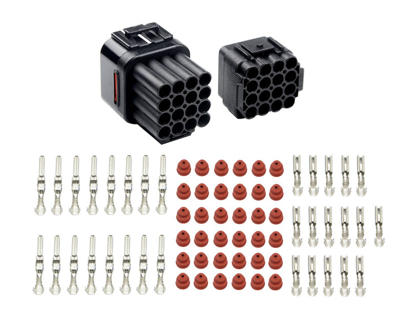 [Australia - AusPower] - WMYCONGCONG 5 Kits 16 Pin Way Waterproof Electrical Connector Plug for Car Automotive 