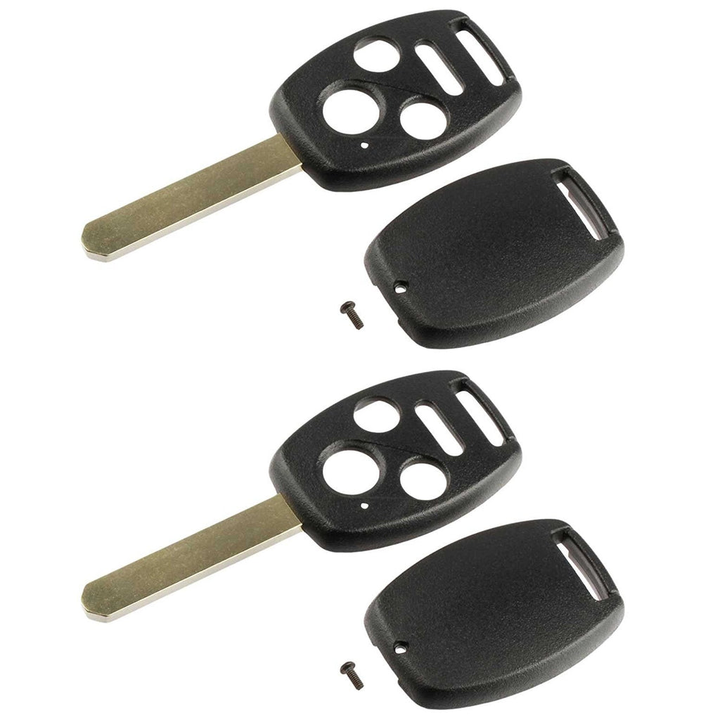 [Australia - AusPower] - Key Fob Keyless Entry Remote Shell Case & Pad fits Honda 2003-2007 Accord / 2005-2006 CR-V, Set of 2 h-slot-4b-key-case [2] 