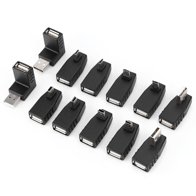 [Australia - AusPower] - 40 Pcs USB Adapter Kit, Mini Changers Adapter Converter Connectors USB Male to Female Micro USB 