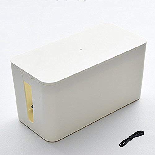 [Australia - AusPower] - Resulzon Cable Management Cord Cover Wire Hider Box Concealer Organizer Protector System for Home Theater Entertainment Center Office School (Mini,White) white 