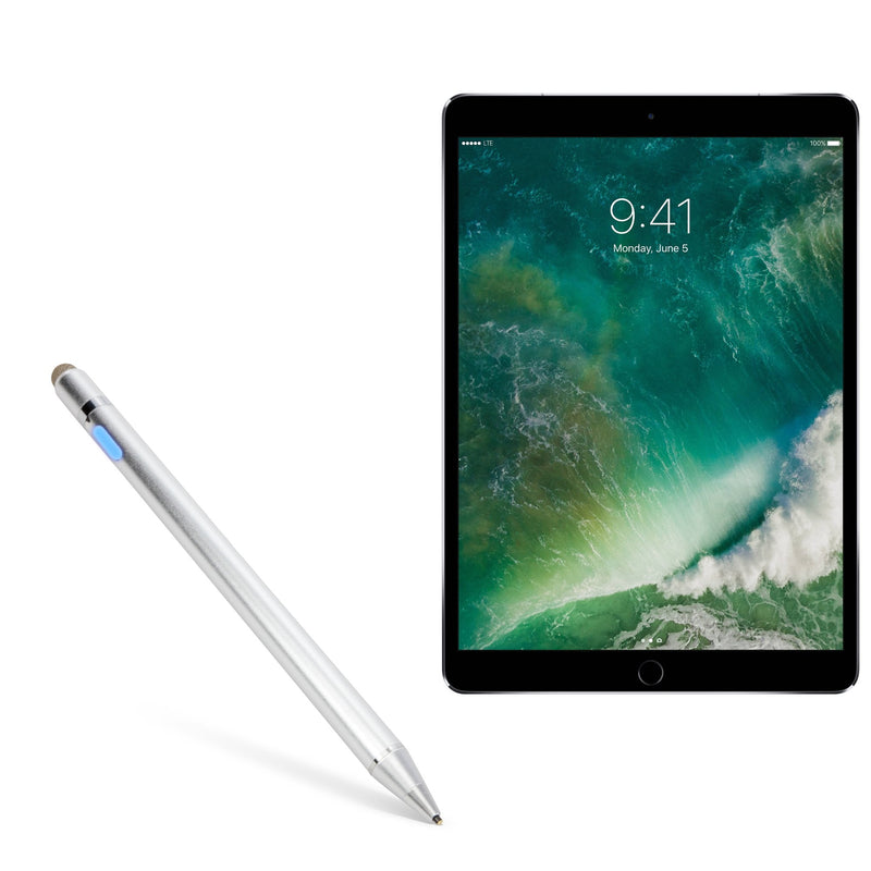 [Australia - AusPower] - BoxWave Stylus Pen for iPad Pro 10.5 (2017) (Stylus Pen by BoxWave) - AccuPoint Active Stylus, Electronic Stylus with Ultra Fine Tip - Metallic Silver 