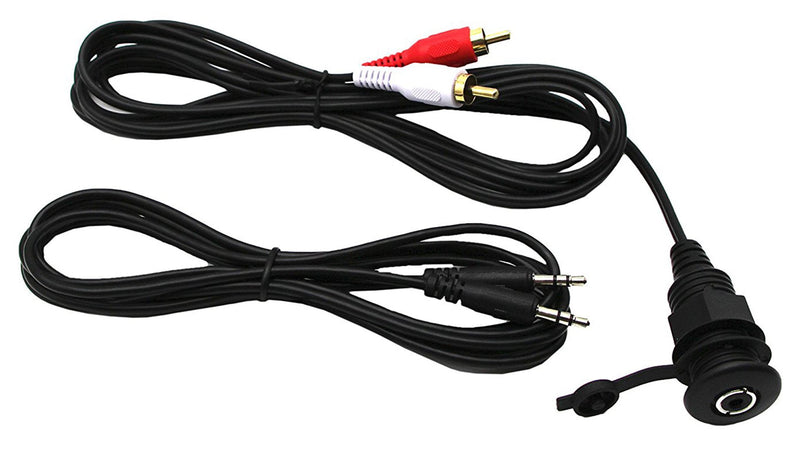 [Australia - AusPower] - 3.5MM AUX Panel Mount Cable - zdyCGTime 3.5mm Extension Mount, Dash Mount, Flush Mount, Panel Mount Cable, for Car, Boat, Motorcycle (2M) 2M 
