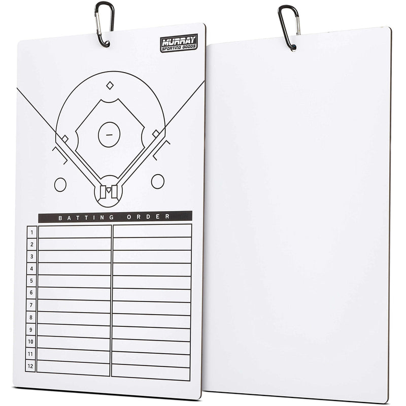 [Australia - AusPower] - Murray Sporting Goods Dry Erase Baseball Coaches Clipboard - White Baseball Coach Lineup Board | Perfect Coaches Gift for Baseball & Softball Coaches 