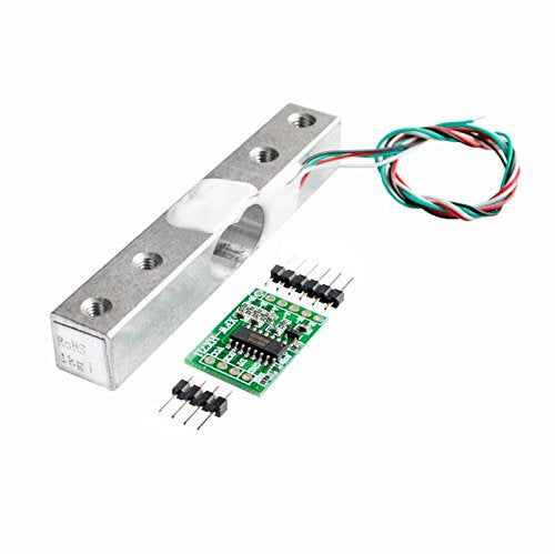 [Australia - AusPower] - AuBreey Digital Load Cell Weight Sensor 1KG Portable Electronic Kitchen Scale + HX711 Weighing Sensors Ad Module for Arduino 1 