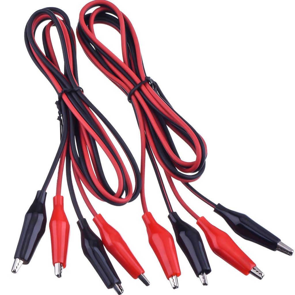 [Australia - AusPower] - eBoot 2 Groups 1M Test Leads Set with Alligator Clips Double-ended Jumper Wires (2 Groups) 