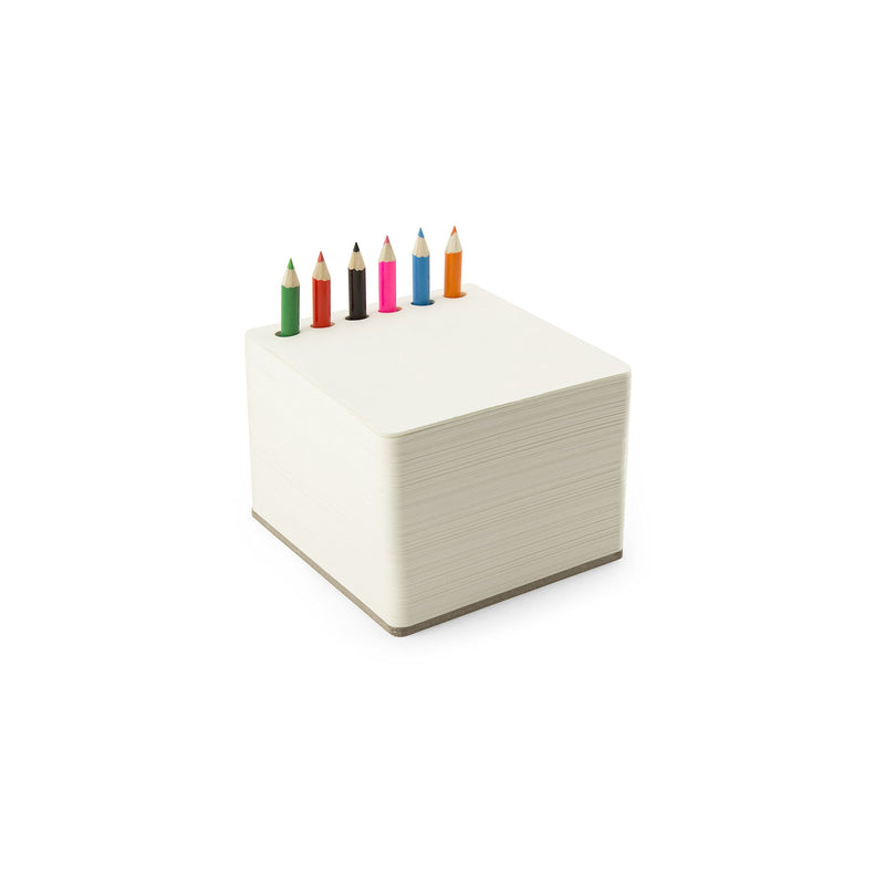 [Australia - AusPower] - Three By Three Seattle Jotblock Chunky Sketchpad, 4.75" x 4.25" x 3.25", Assorted (70070) 