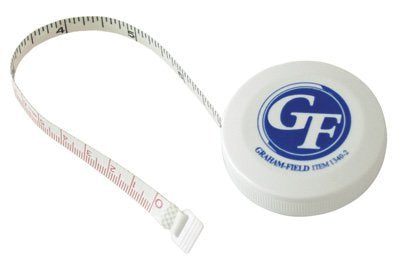 [Australia - AusPower] - Grafco Woven Tape Measure, 72" Length, Medical Measurement Tool with Push-Button Case, Pack of 6, 1340-2 
