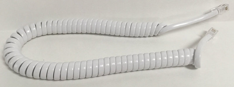 [Australia - AusPower] - The VoIP Lounge Replacement 9 Foot Short White Handset Receiver Curly Cord for AT&T Phone 