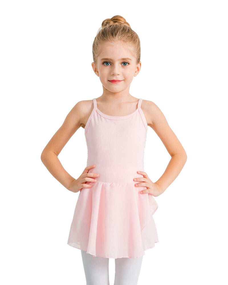 [Australia - AusPower] - STELLE Girl's Cotton Camisole Dress Leotard for Dance, Gymnastics and Ballet(Toddler/Little Girl/Big Girl) Ballet Pink 5-6 Years 
