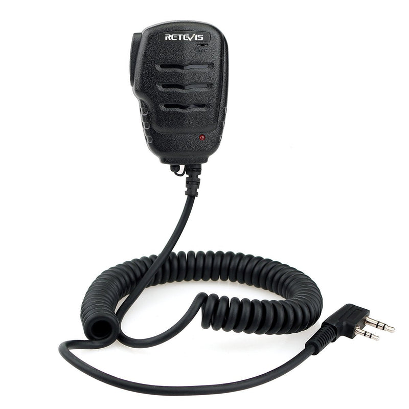 [Australia - AusPower] - Retevis H-777 Walkie Talkies Mic 2 Pin Shoulder Speaker Mic for Retevis RT22 RT21 RT19 H-777S RT15 RT68 RT27 RT21V RB26 RT18 RT1 RT28 RT-5R RT85 RT76 Arcshell AR-5 UV-5R BF-888S 2 Way Radios (1 Pack) 