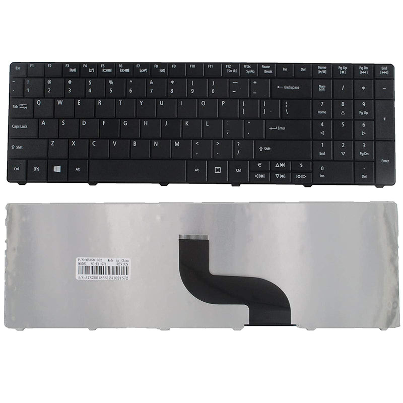 [Australia - AusPower] - SUNMALL Keyboard Replacement for Acer Aspire E1-521 E1-531 E1-531G E1-571 E1-571G Travelmate P253-E P253-M 8571 8531 8751G 8572 5742Z 5744 5744Z Series Laptop Black US Layout 