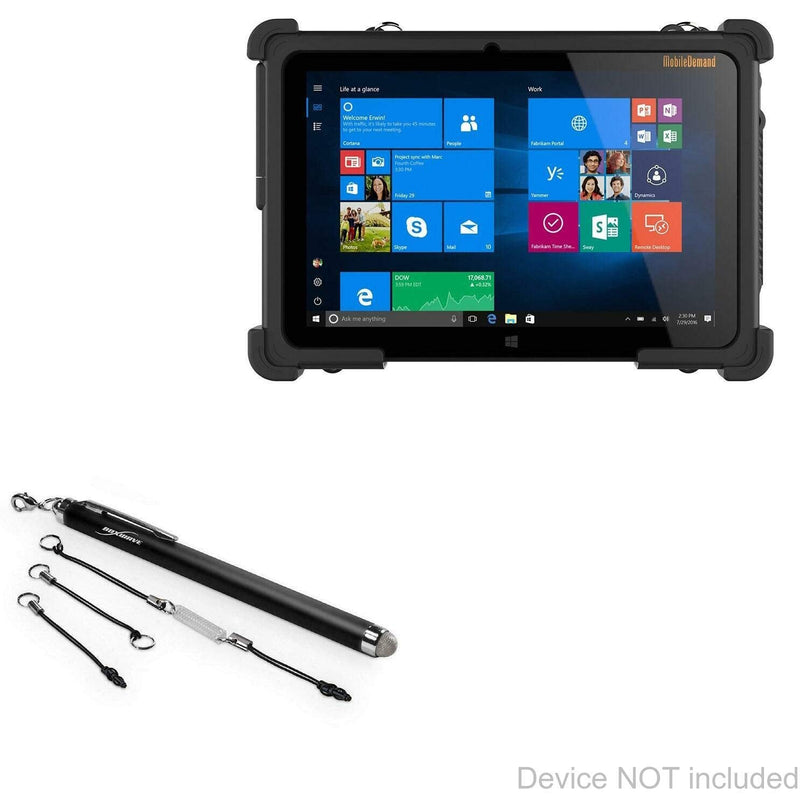 [Australia - AusPower] - Stylus Pen for MobileDemand xTablet Flex 10A (Stylus Pen by BoxWave) - EverTouch Capacitive Stylus, Fiber Tip Capacitive Stylus Pen for MobileDemand xTablet Flex 10A - Jet Black Mesh Stylus 