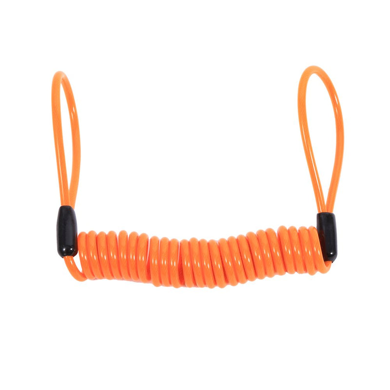 [Australia - AusPower] - VGEBY Motorcycle Bike Alarm Disc Lock Antitheft Security Spring Reminder Coil Cable (Color : Orange) 