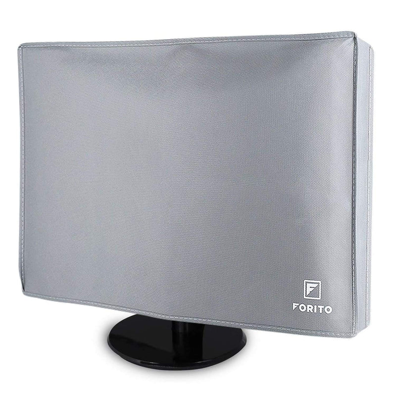 [Australia - AusPower] - 23" 24" 25" Univesal Monitor Dust Cover Scratch Resistance Nonwoven Full Body Sleeve for 23" 24" 25" Computer Monitor LED LCD Screem (Size: 24W x 18H x 3D)-Gray 23-25 Inch 23-25" -Gray 