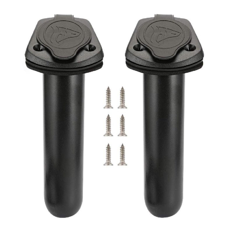 [Australia - AusPower] - Anndason 2 Pcs Kayak Deck Plastic Flush Mount Fishing Boat Rod Holders and Cap Cover, Fishing Tackle Accessory Tool 