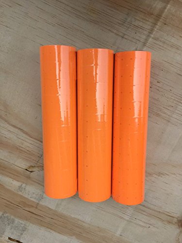 [Australia - AusPower] - BESTeck 10 Rolls 5000 Price Gun Labels for Mx-5500 White Price Marker Stickers (Orange) Orange 