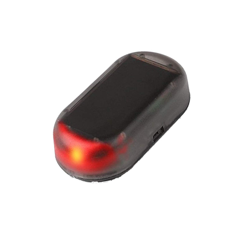 [Australia - AusPower] - Onerbuy Solar Power Simulated Car Alarm LED Light Anti-Theft Warning Lights Flashing Security Lamp Red Red-1 
