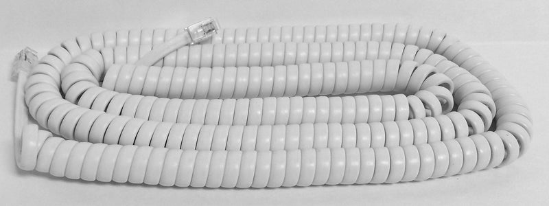 [Australia - AusPower] - The VoIP Lounge Replacement 25 Foot Long White Handset Curly Cord for AT&T Phone 